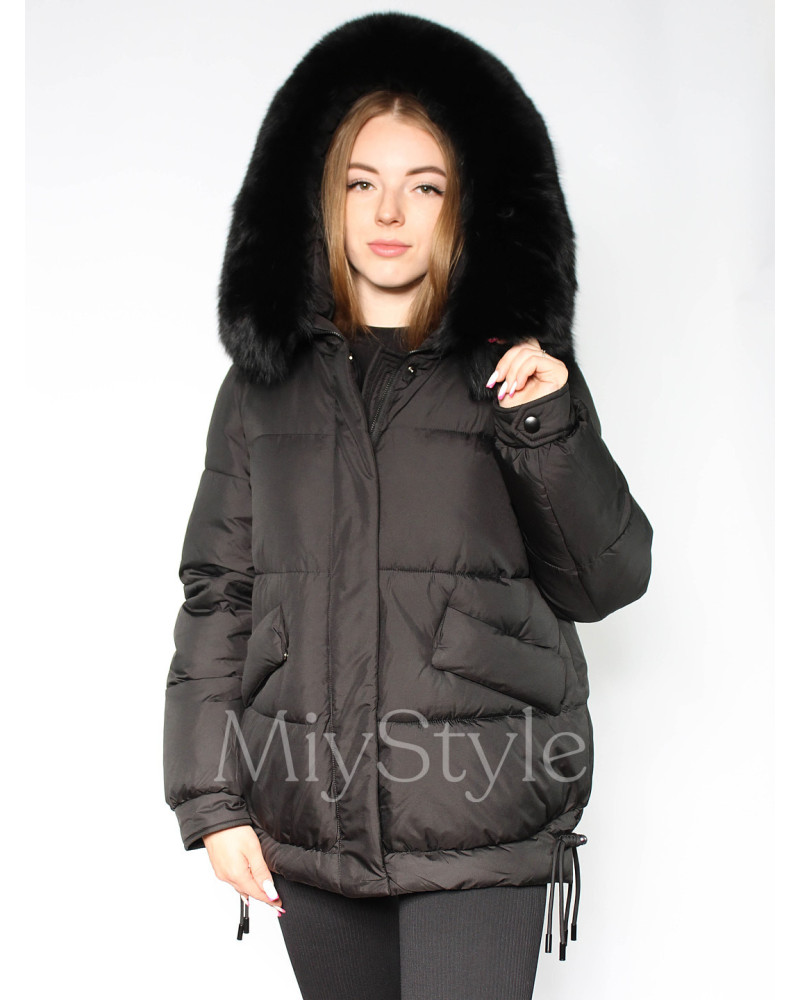 Жіноча зимова куртка з хутром (7007)