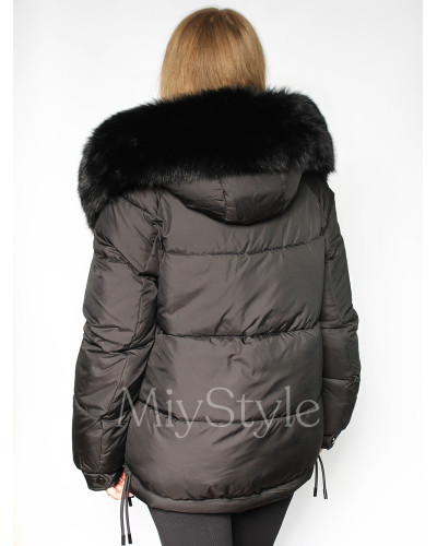 Жіноча зимова куртка з хутром (7007)